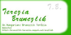terezia brunczlik business card